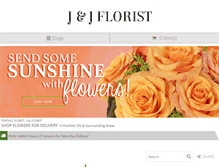 Tablet Screenshot of jandjflorist.com